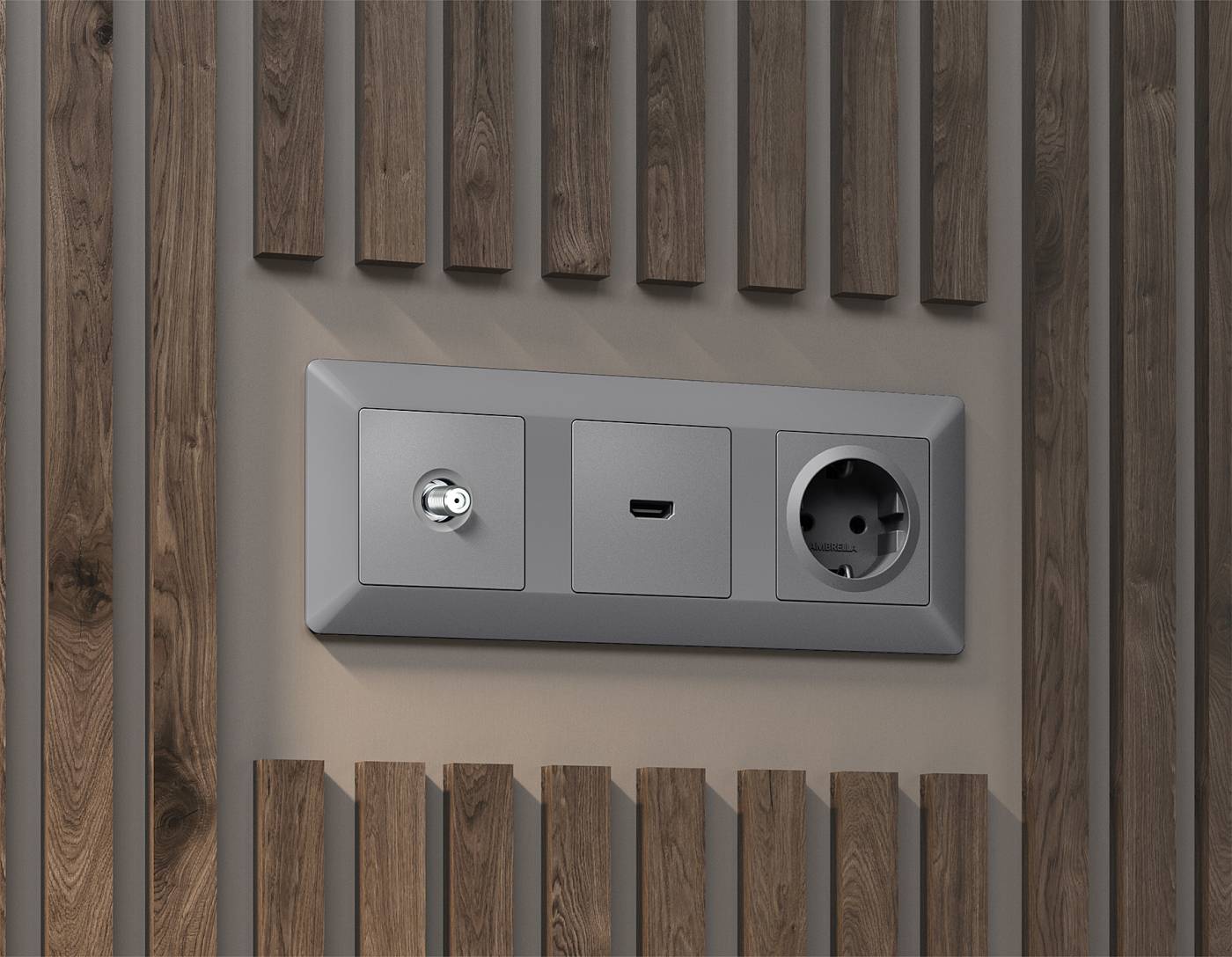 Розетка Ambrella Volt ALFA MA513050