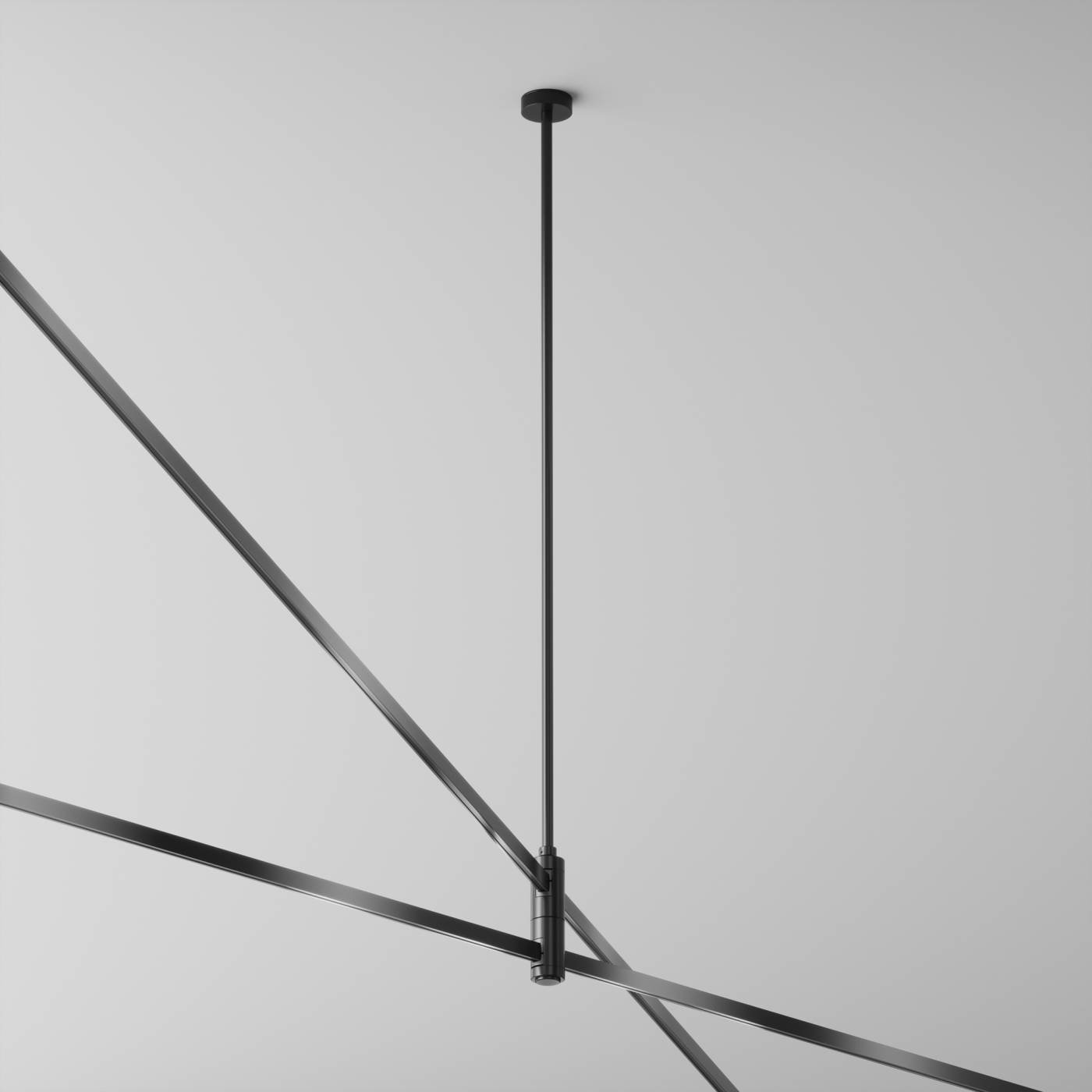 TRA159C-D1-B Крепление потолочное Long двойное 700мм Flarity Maytoni Accessories for tracks Flarity TRA159C-D1-B