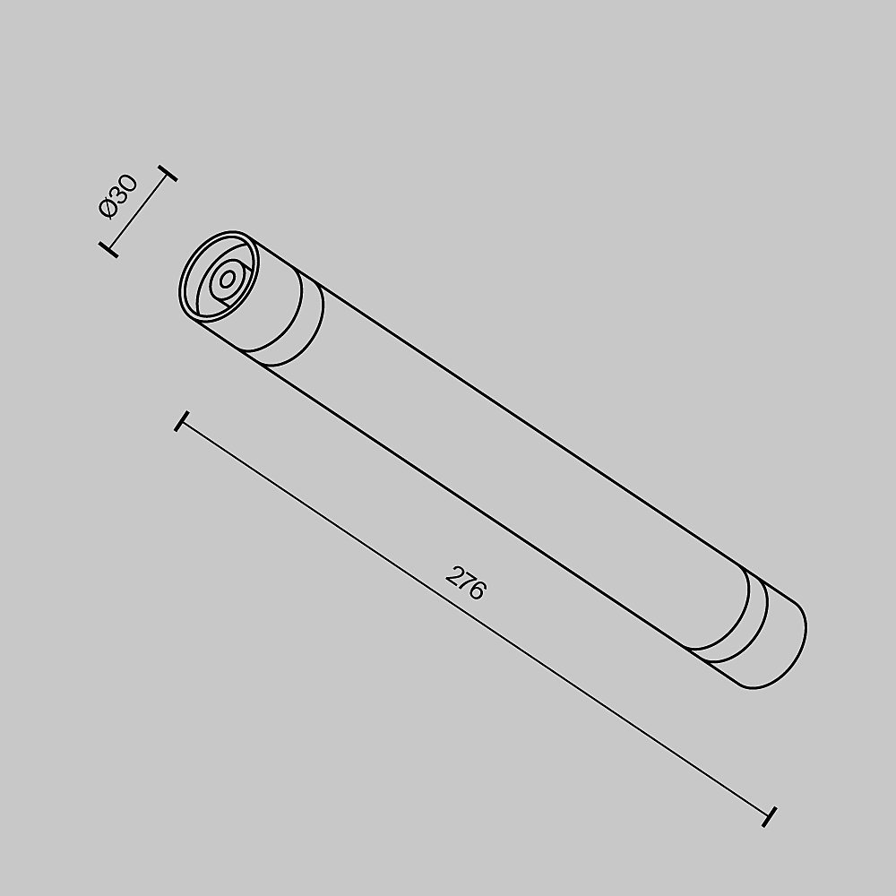 Соединитель для модульной системы Shelf 276мм Maytoni Accessories for system Shelf CA011-L300-B