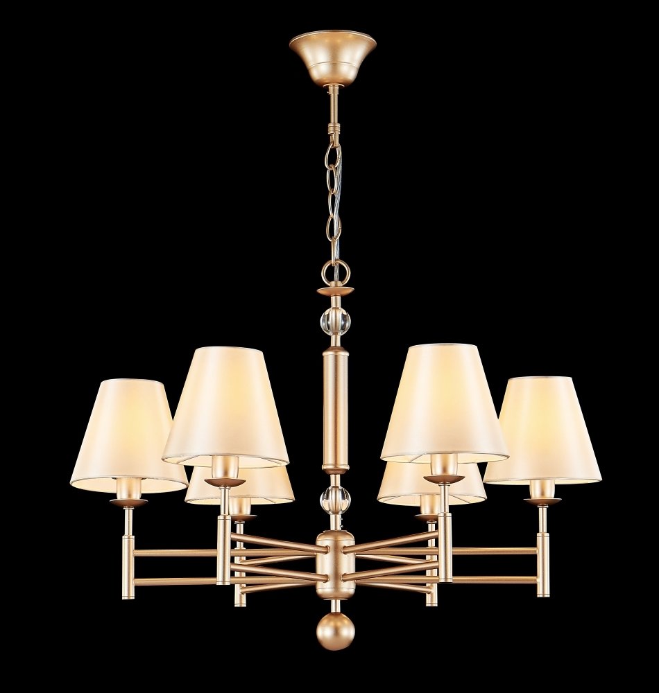 FLAVIO SP6 GOLD Подвесная люстра Crystal Lux Flavio FLAVIO SP6 GOLD
