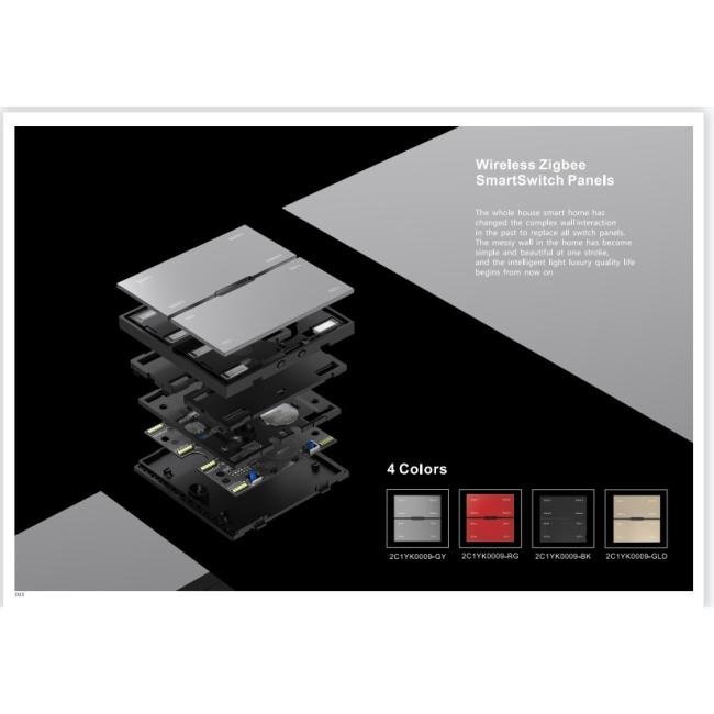 SP 48V-4-BK Смарт выключатель беспроводной (Zigbee) iLEDEX TECHNICAL VISION48/22 SP 48V-4-BK