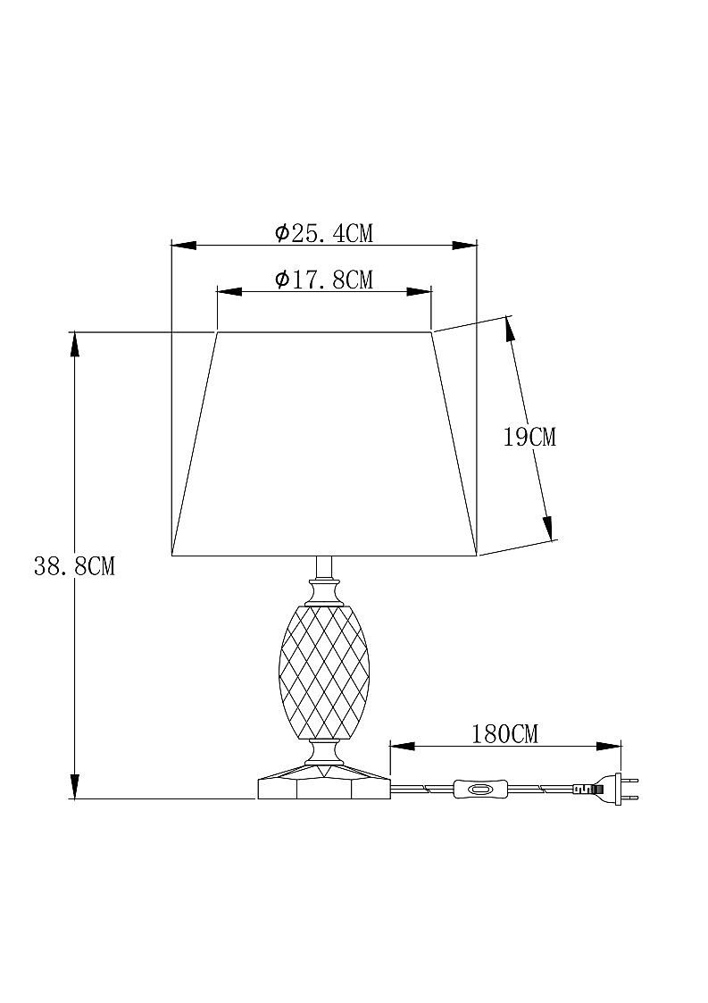A4019LT-1CC Настольная лампа Arte Lamp Azalia A4019LT-1CC