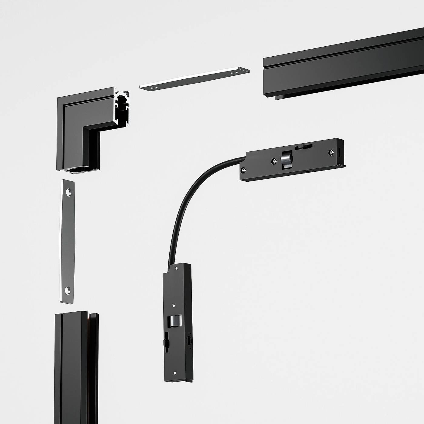 Коннектор для шинопровода Elektrostandard Mini Magnetic Mini Magnetic Коннектор угловой внутренний для накладного шинопровода (черный) 85180/00