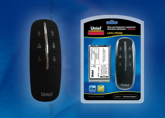 UCH-P002-G1-1000W-30M Пульт управления светом, один канал Uniel UCH-P002-G1-1000W-30M