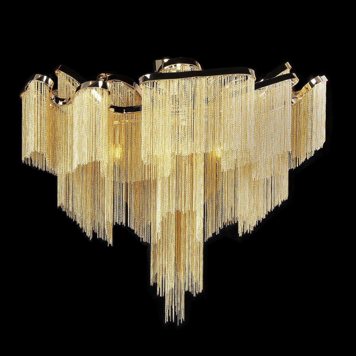 10208/1000C Gold Потолочная люстра Loft It Stream 10208/1000C Gold