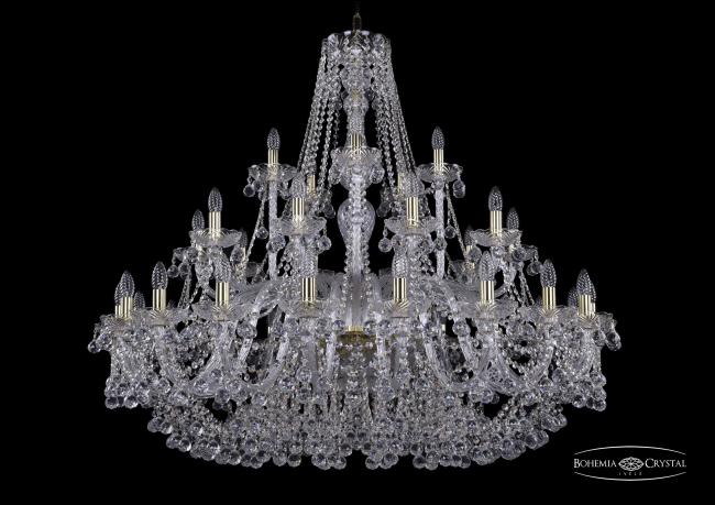 1409/20+10+5/460 G Подвесная хрустальная люстра 1409 Bohemia 1409/20+10+5/460 G