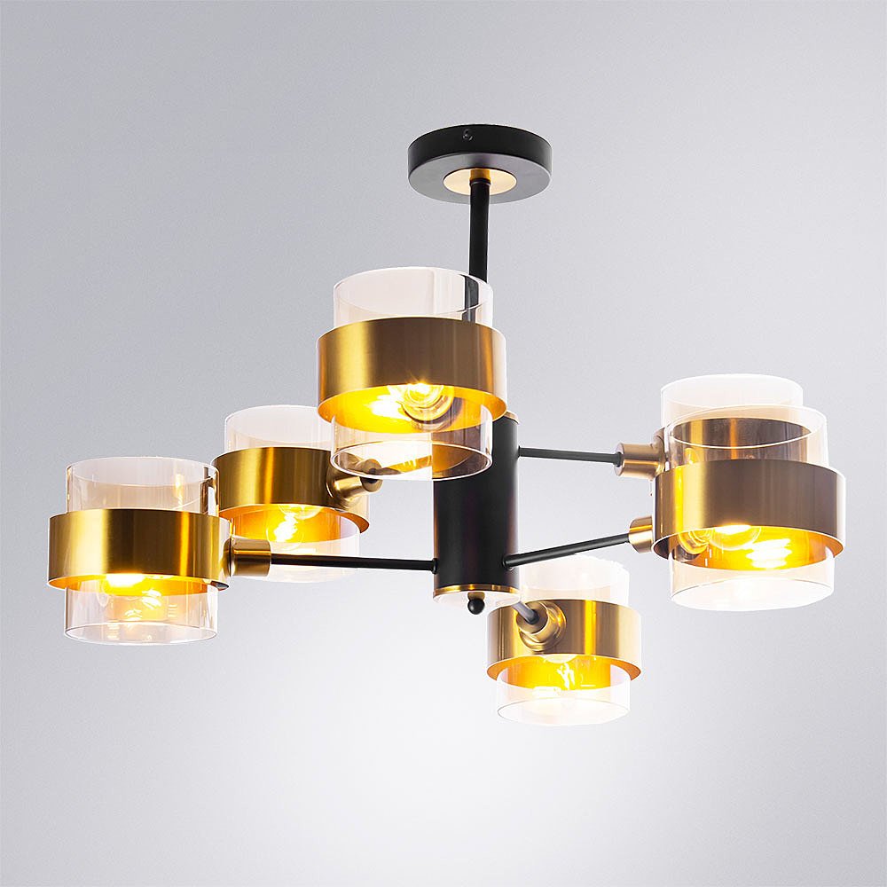 A8205SP-6BK Потолочная люстра Arte Lamp Carlo A8205SP-6BK