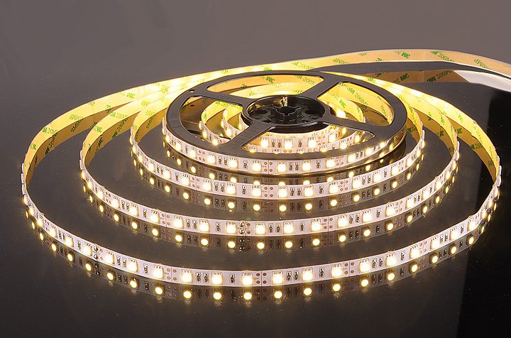 LED лента Elektrostandard Лента 12V Лента светодиодная 60Led 14,4W IP20 3300K теплый белый (5050 12V 60Led 14,4W IP20) a027839