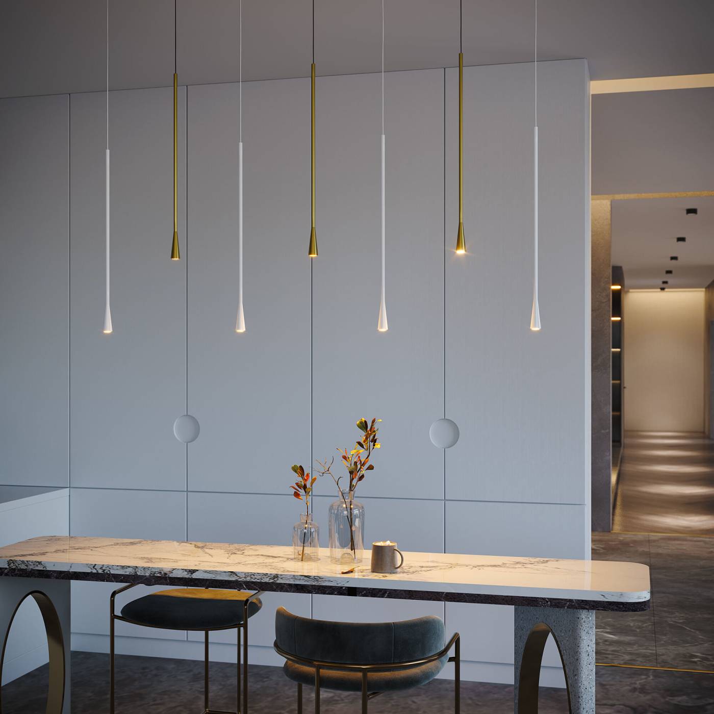 Светильник подвесной Elektrostandard Vist 50312 LED 7W 3000K белый