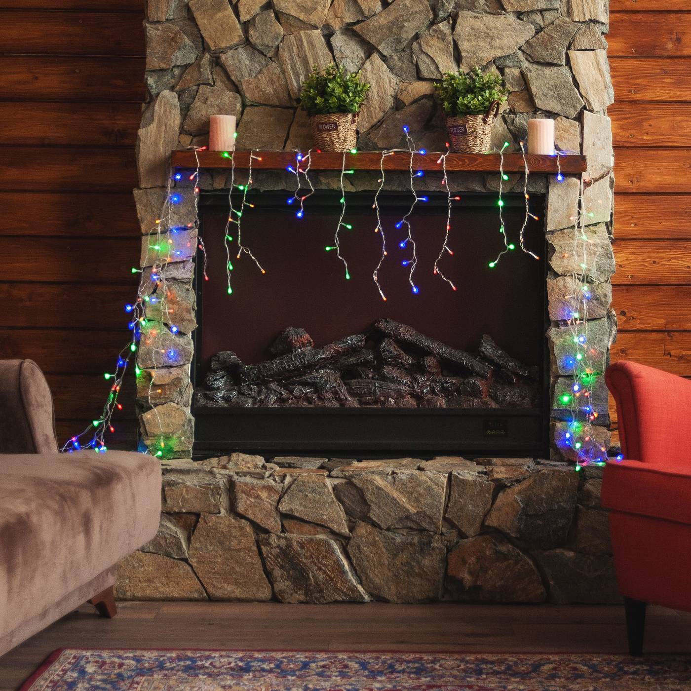 Бахрома светодиодная с контроллером, 3 м Uniel ULD-B3010-200/DTA MULTI IP20