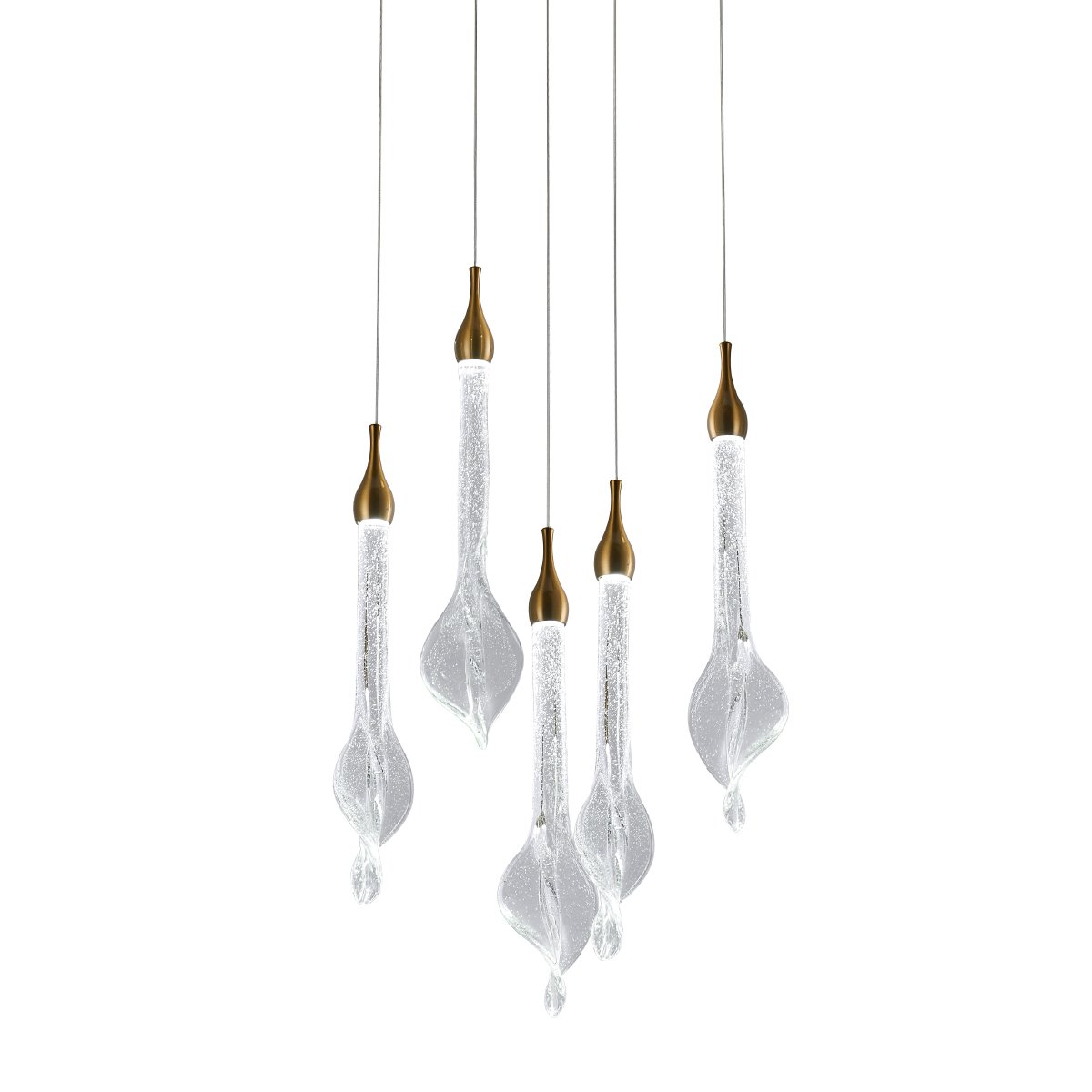 OD2433-5 gold/clear Светильник подвесной Delight Collection OD2433 OD2433-5 gold/clear