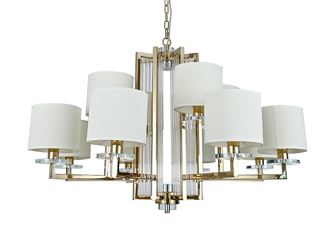 Подвесная люстра Newport 35400 35408+4/C gold без абажуров