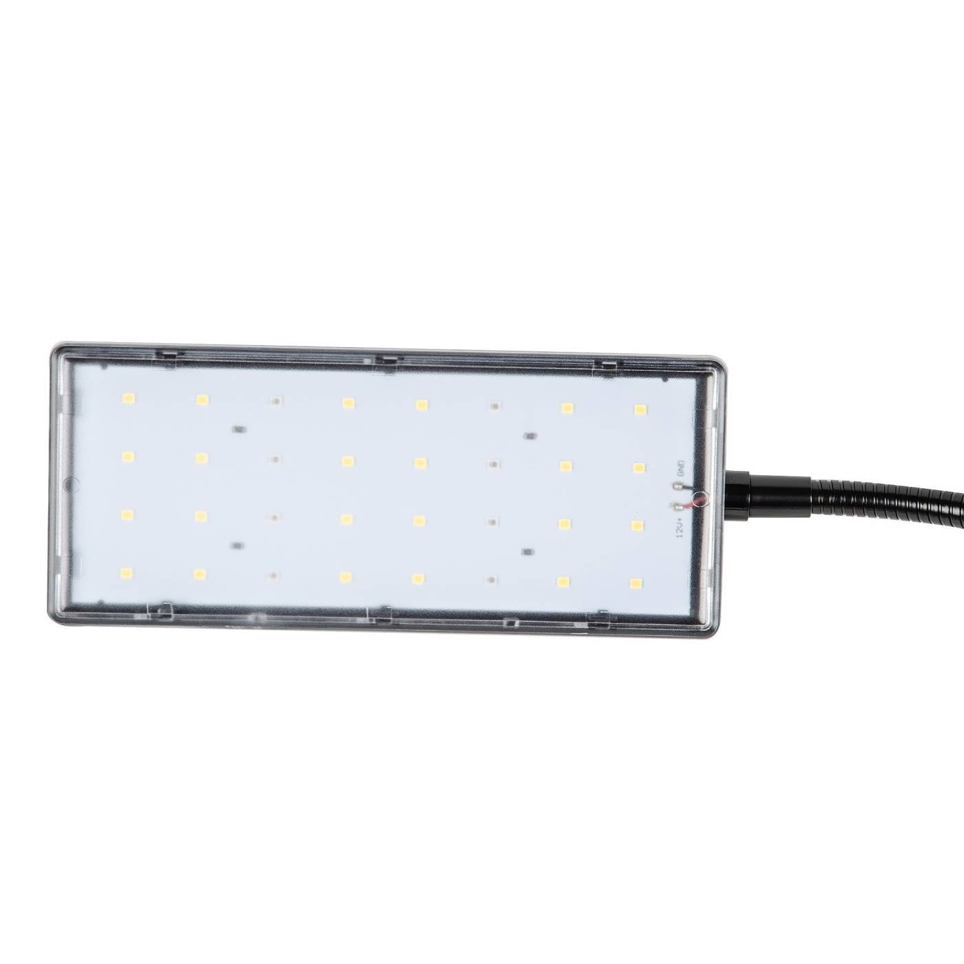 Светильник для растений светодиодный с таймером, на прищепке Uniel ULT-P37-24W/SPFB/TM/60 IP40 BLACK TWIN