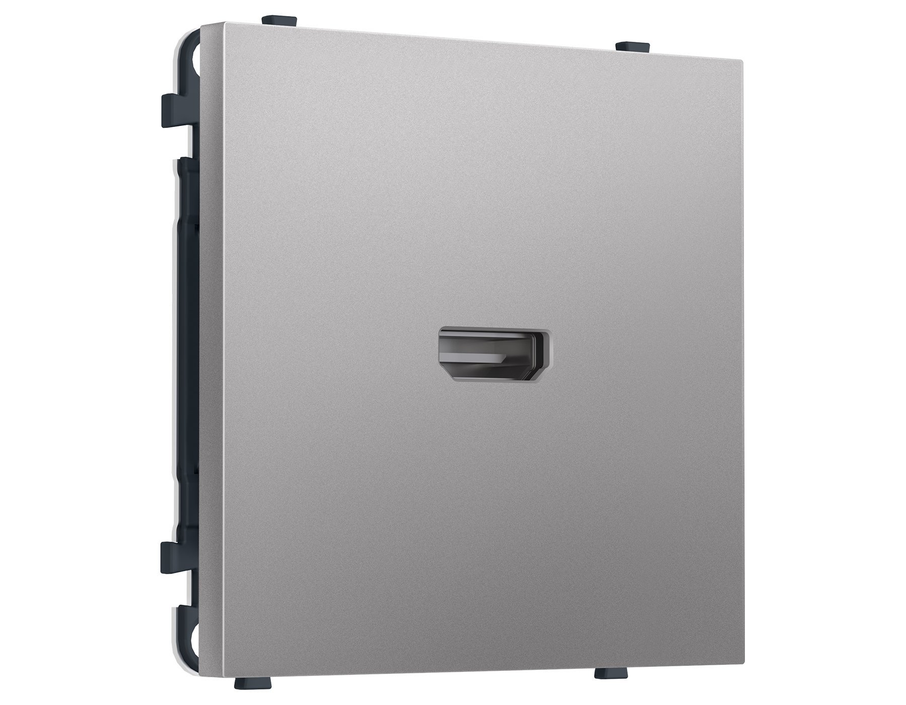 MS514030 MS514030 Комплект механизма розетки HDMI 2.1 SIGMA Сталь матовый 30V/900MS 4K-120HZ 8K-60Hz QUANT PRO (SP5140, PR223)