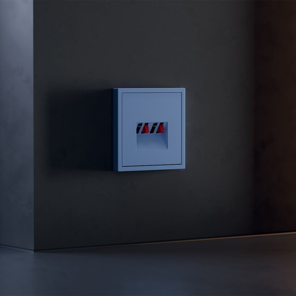 Накладка для розетки акустической 4-местной , S70 (деним)