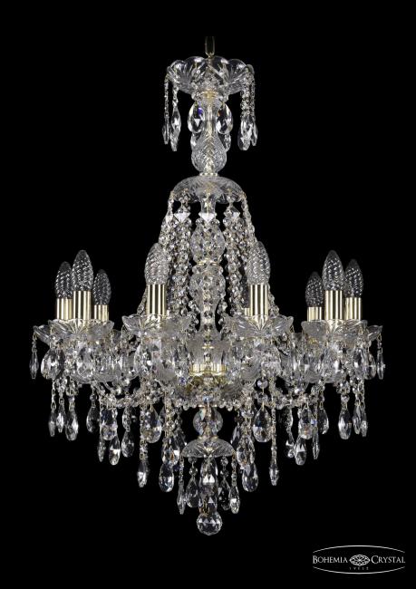 1415/10/200/XL-76 G Подвесная хрустальная люстра 1415 Bohemia 1415/10/200/XL-76 G
