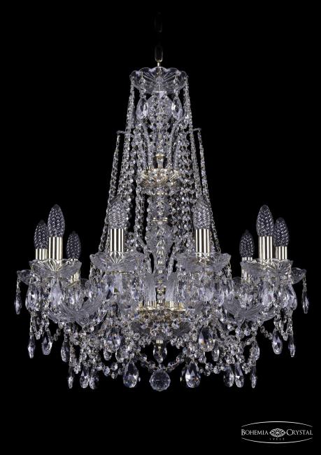 1411/10/195/XL-65 G Подвесная хрустальная люстра 1411 Bohemia 1411/10/195/XL-65 G