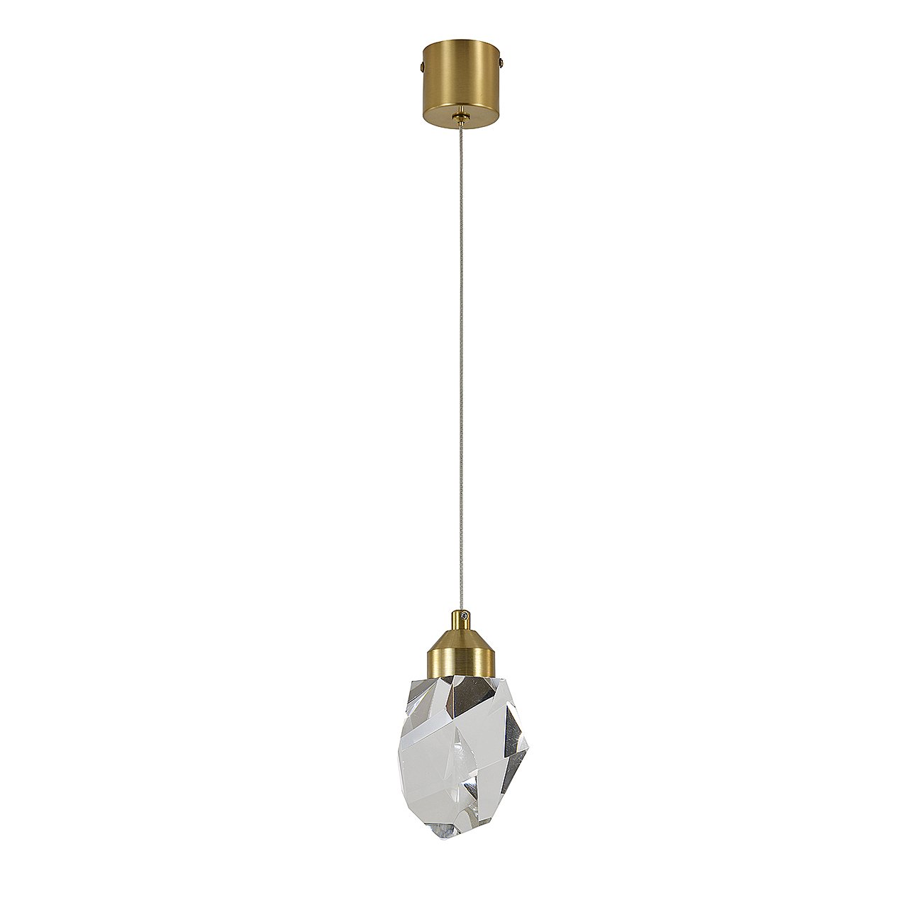 V000132L Светильник подвесной Indigo Cristallo V000132L 12053/1P Brass