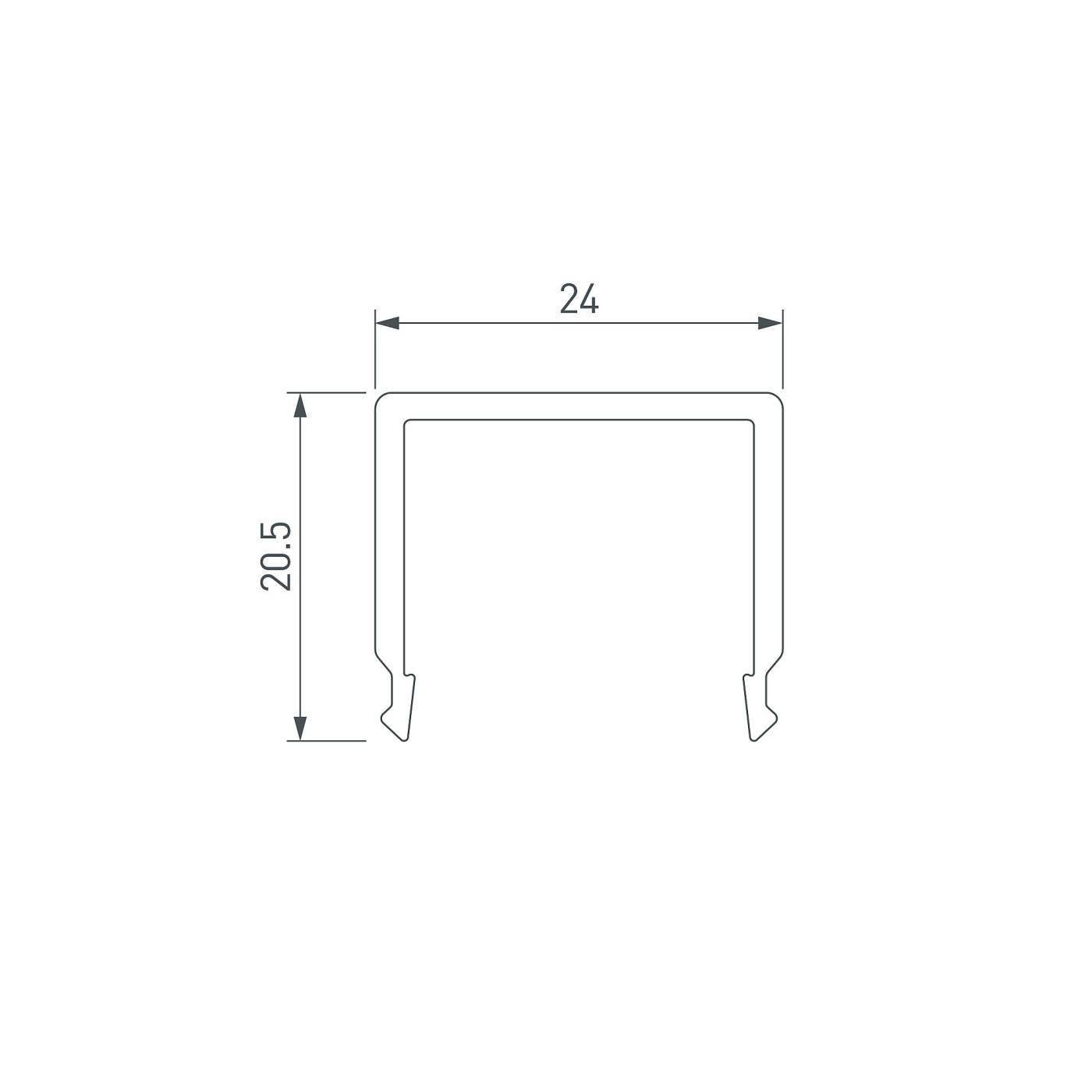 Экран для профиля Arlight 019210(1)