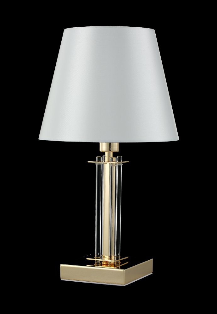 NICOLAS LG1 GOLD/WHITE Настольная лампа Crystal Lux Nicolas NICOLAS LG1 GOLD/WHITE