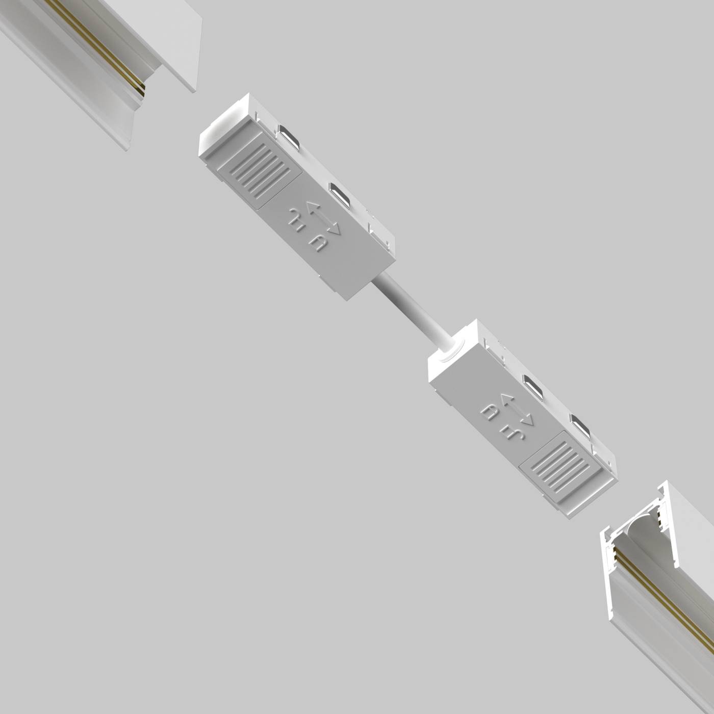 Коннектор для шинопровода Maytoni Accessories for tracks Exility TRA034CPC-42W-5-1