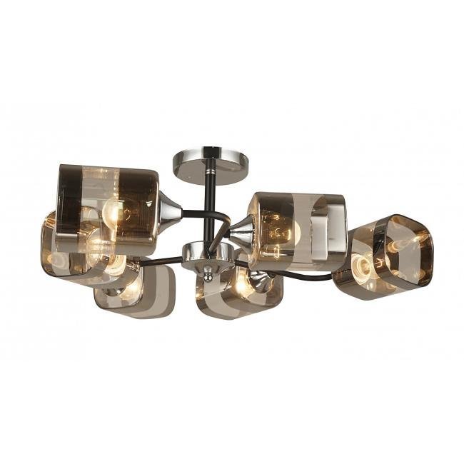 MD.1548-6-S-CH+BK Потолочная люстра IMEX MD.1548-6-S-CH+BK