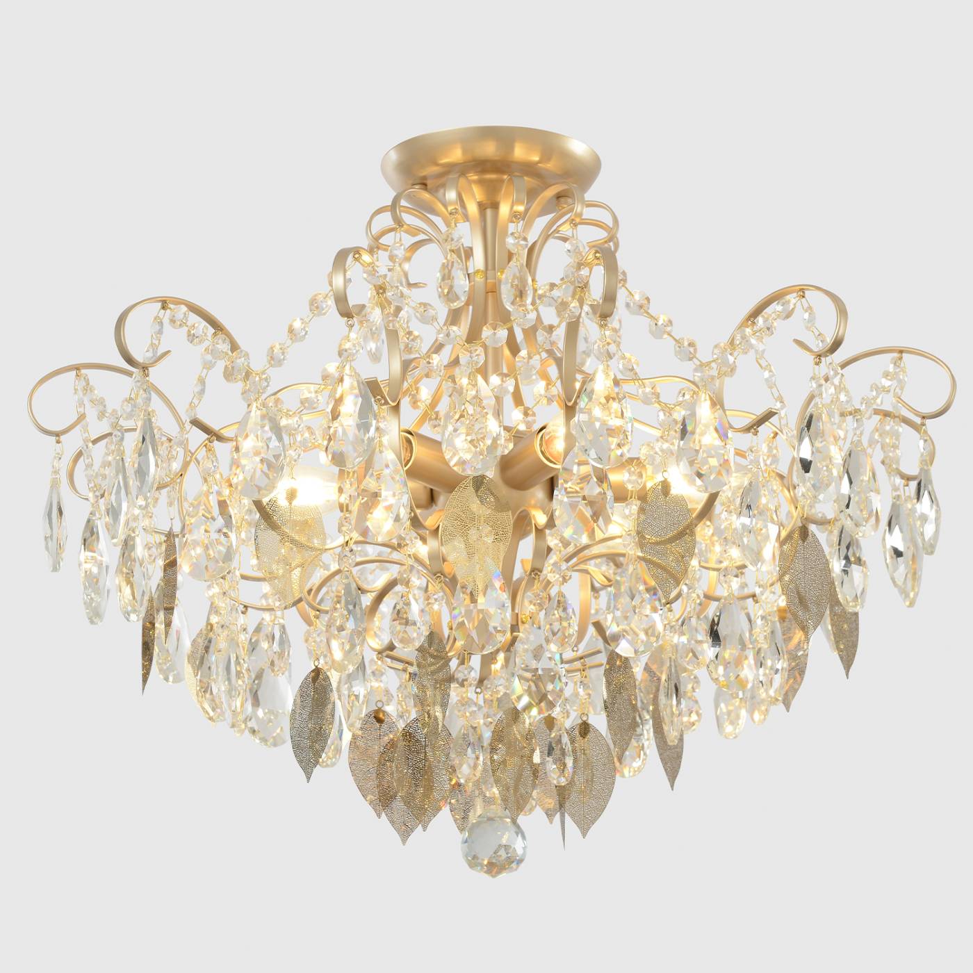 ESMIRALDA PL6 GOLD Потолочная люстра Crystal Lux Esmiralda ESMIRALDA PL6 GOLD