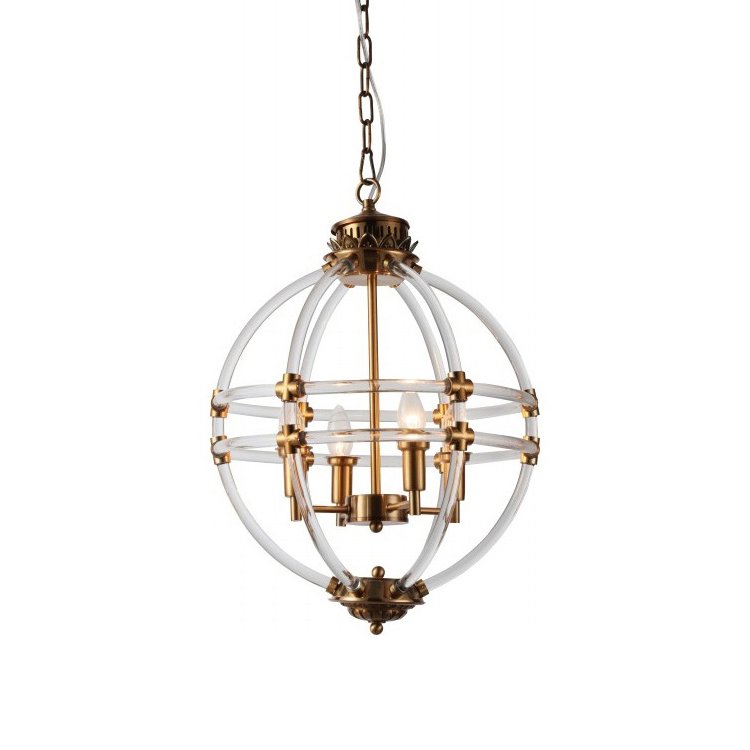 KM0766P-4 brass Подвесная люстра Delight Collection Impero KM0766P-4 brass