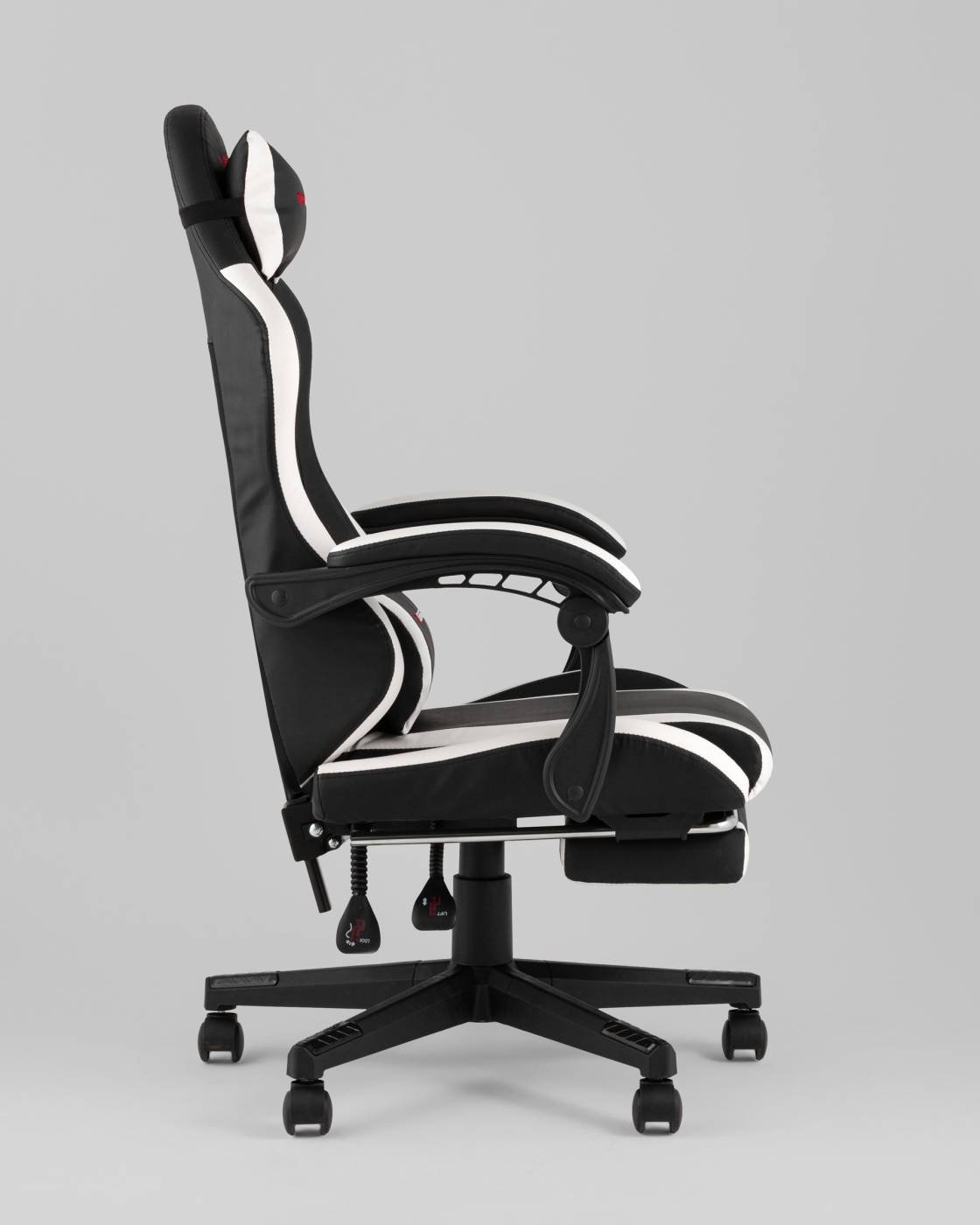 GF-8086 black+white Компьютерное кресло Stool Group GF-8086 black+white