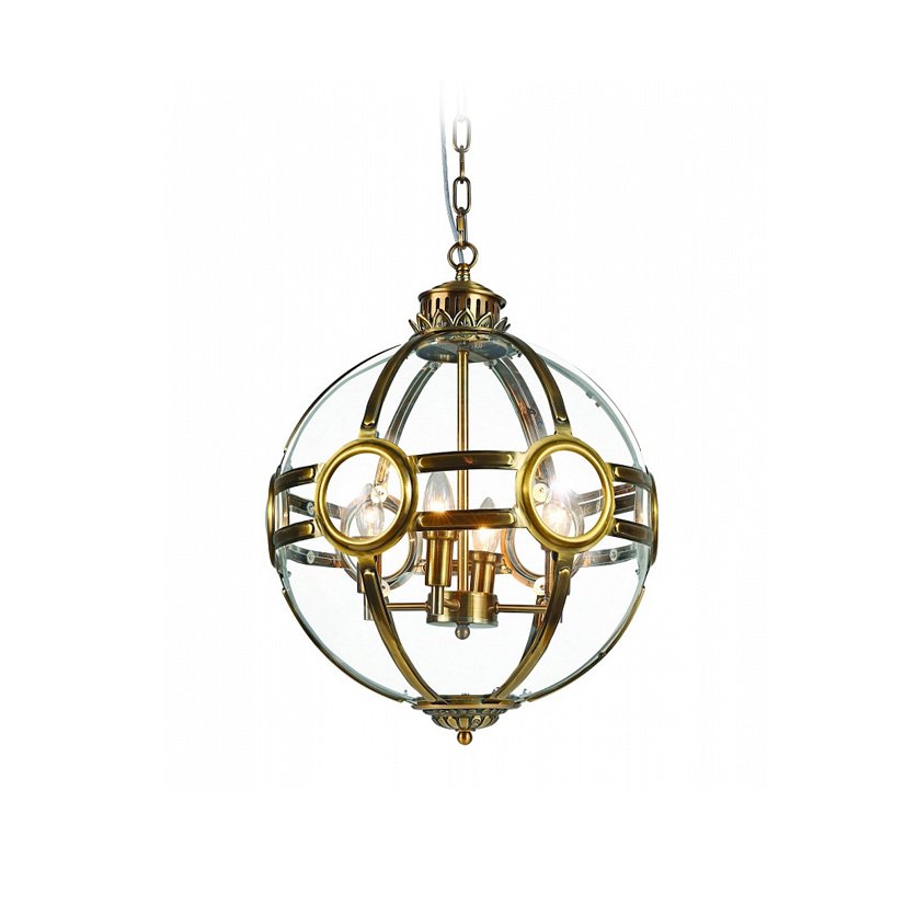 KG0516P-3 antique brass Подвесная люстра Delight Collection Hagerty KG0516P-3 antique brass