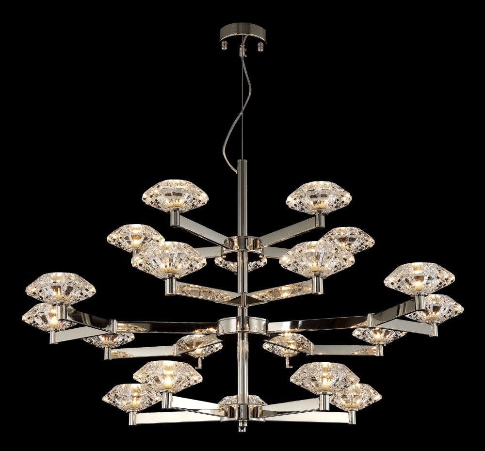 REBECA SP5+10+5 NICKEL Подвесная люстра Crystal Lux Rebeca REBECA SP5+10+5 NICKEL