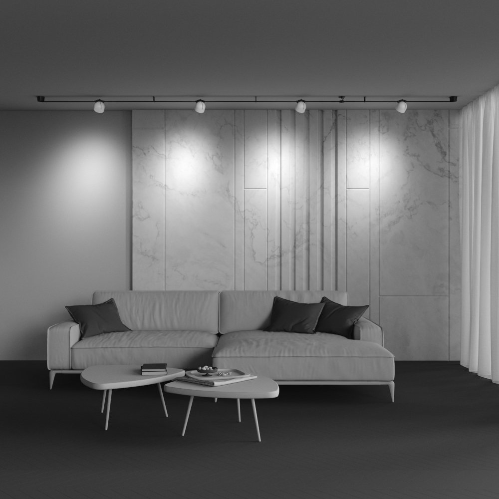 TR124B-12W4K-M-W Трековый светильник Maytoni Pendant system Parity TR124B-12W4K-M-W