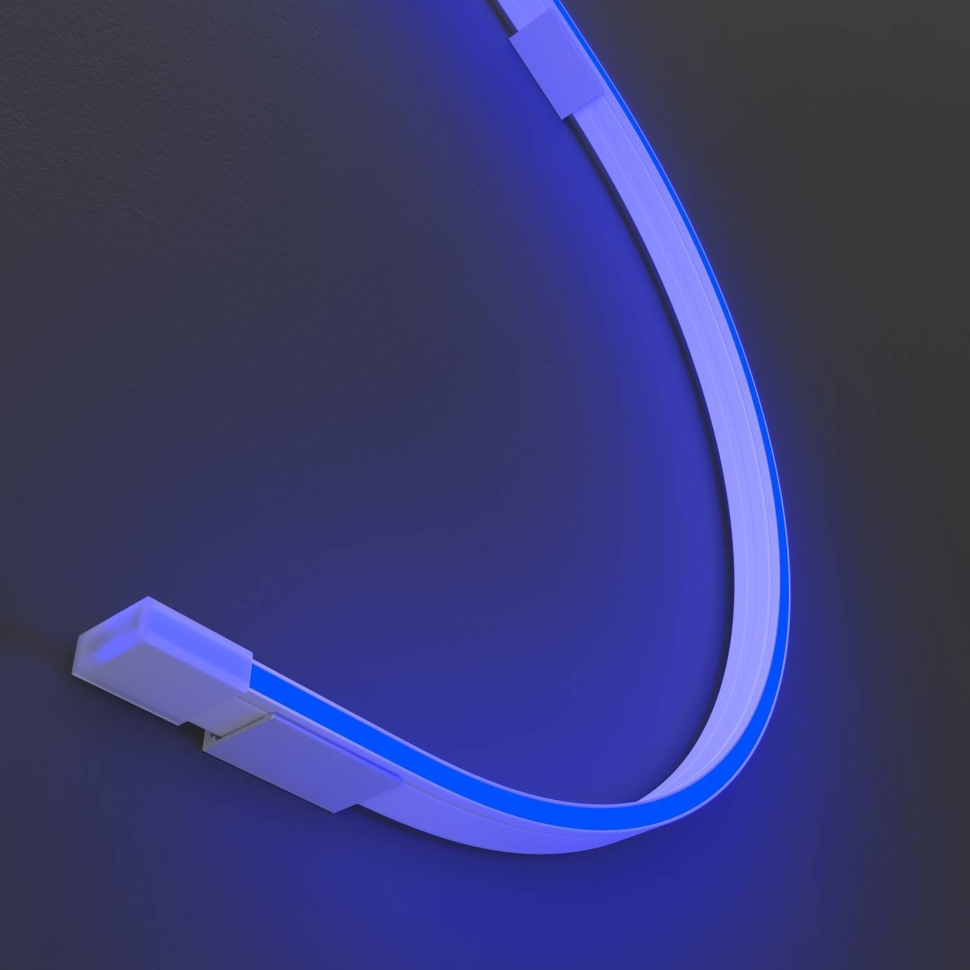 Гибкий неон 10x4 24В 9,6 Вт/м Blue IP67 5м Maytoni Изгиб поперек оптической оси 432041