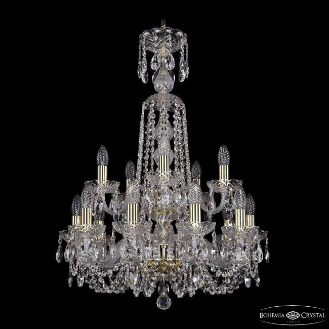1402/10+5/195/XL-81/2d G Подвесная хрустальная люстра 1402 Bohemia 1402/10+5/195/XL-81/2d G