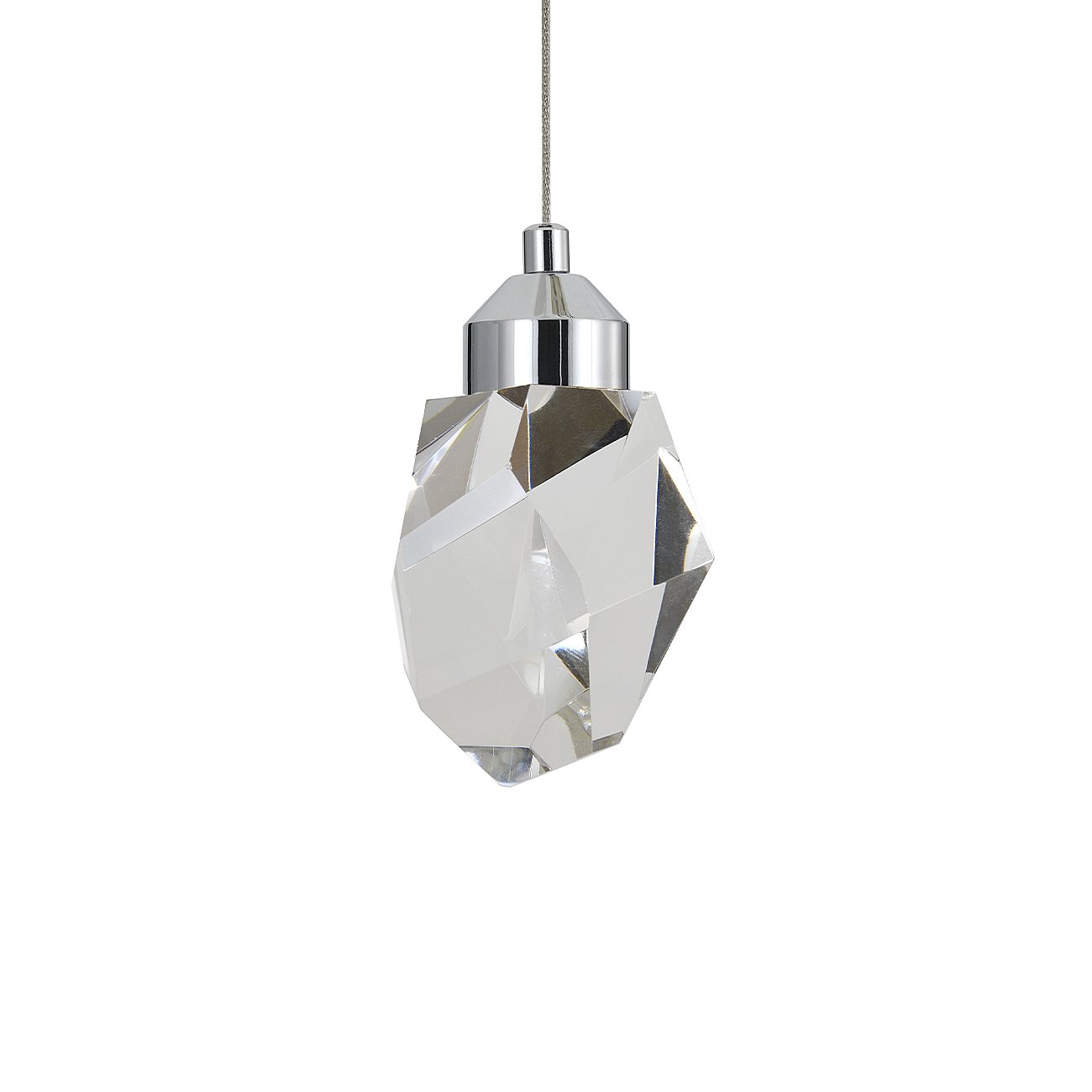 V000133L Светильник подвесной Indigo Cristallo V000133L 12053/1P Chrome
