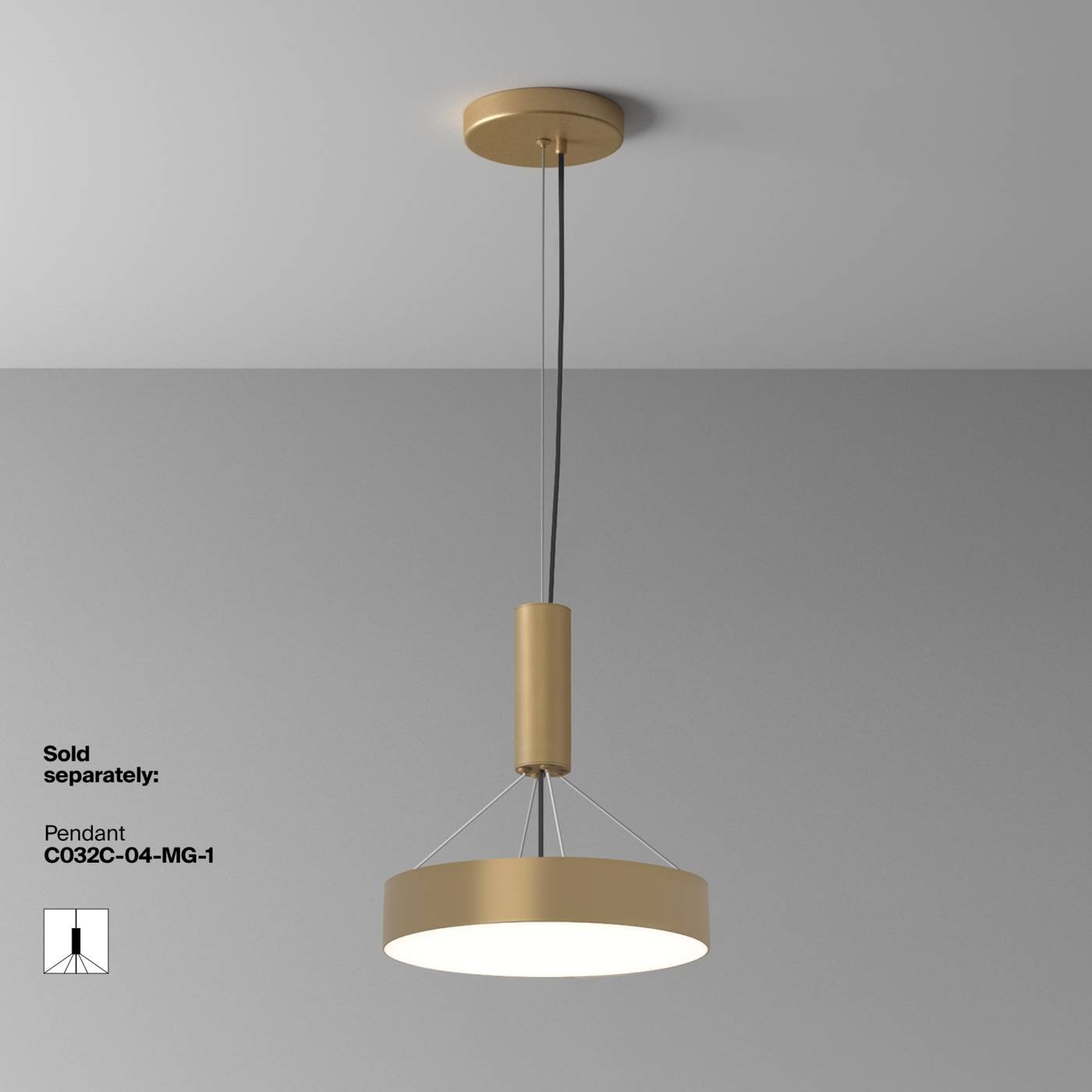 C032CL-36W4K-RD-MG Светильник потолочный Maytoni Zon C032CL-36W4K-RD-MG