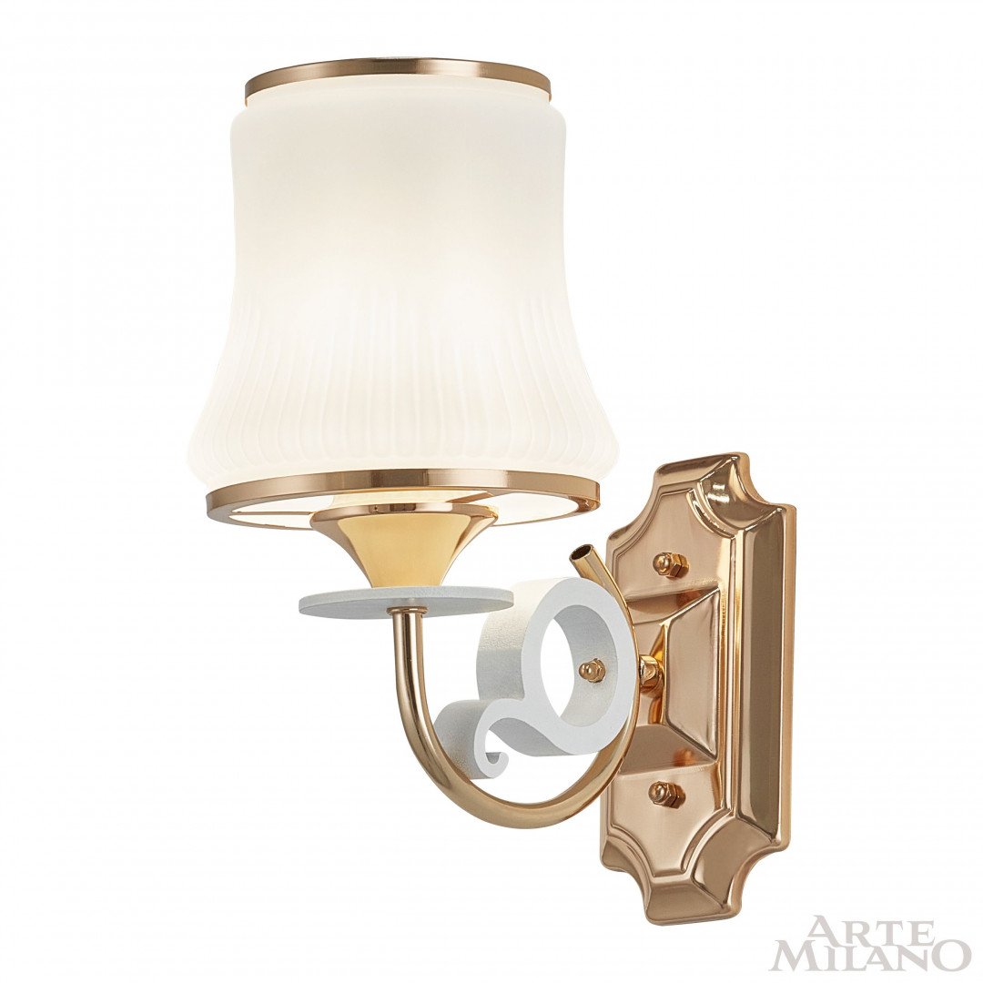 301097/1W Wh/Gd Настенное бра Arte Milano Florentia-1097 301097/1W Wh/Gd