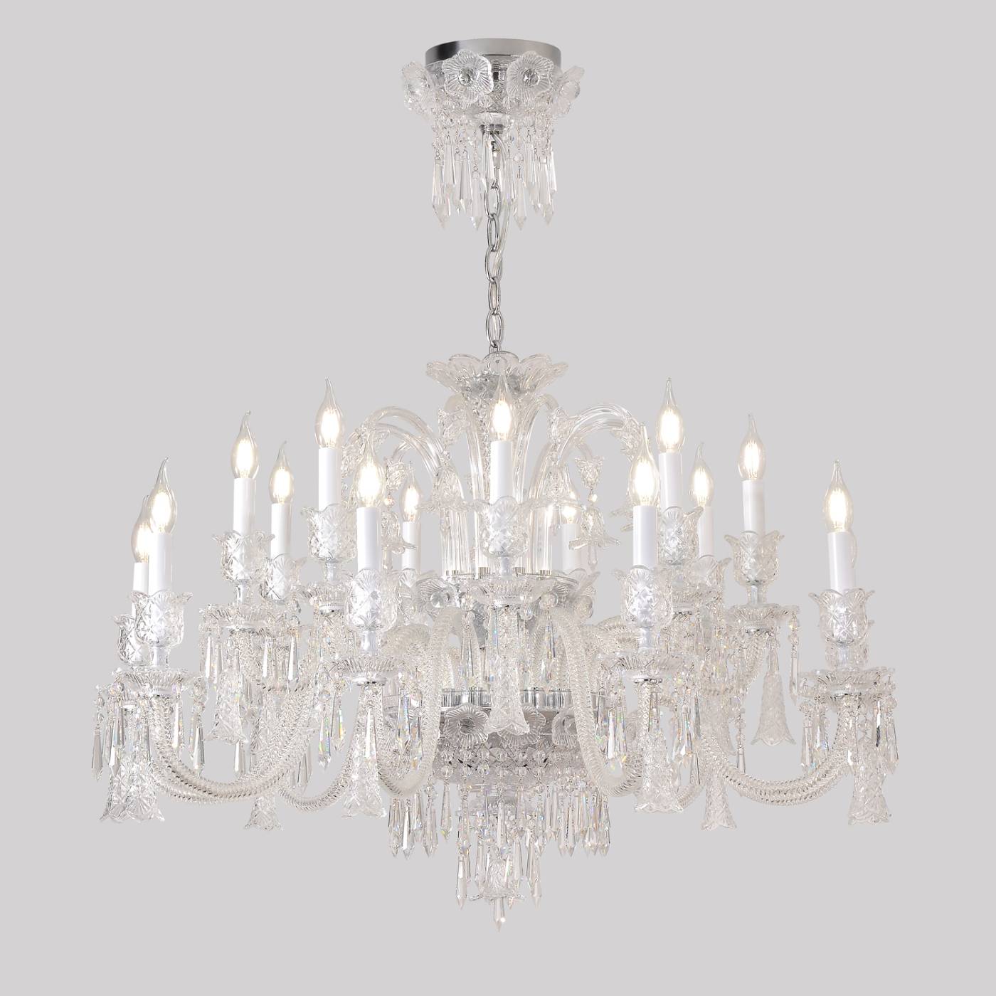 VERSAILLES SP9+9 CHROME Подвесная люстра VERSAILLES Crystal Lux VERSAILLES SP9+9 CHROME