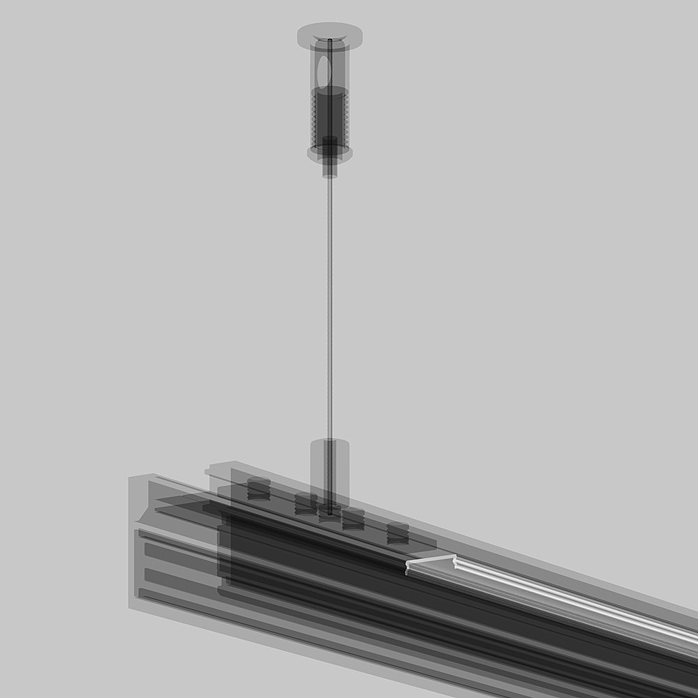 Рассеиватель для низкпрофильного накладного шинопровода Maytoni Accessories for tracks Exility TRAMN034DC-2W