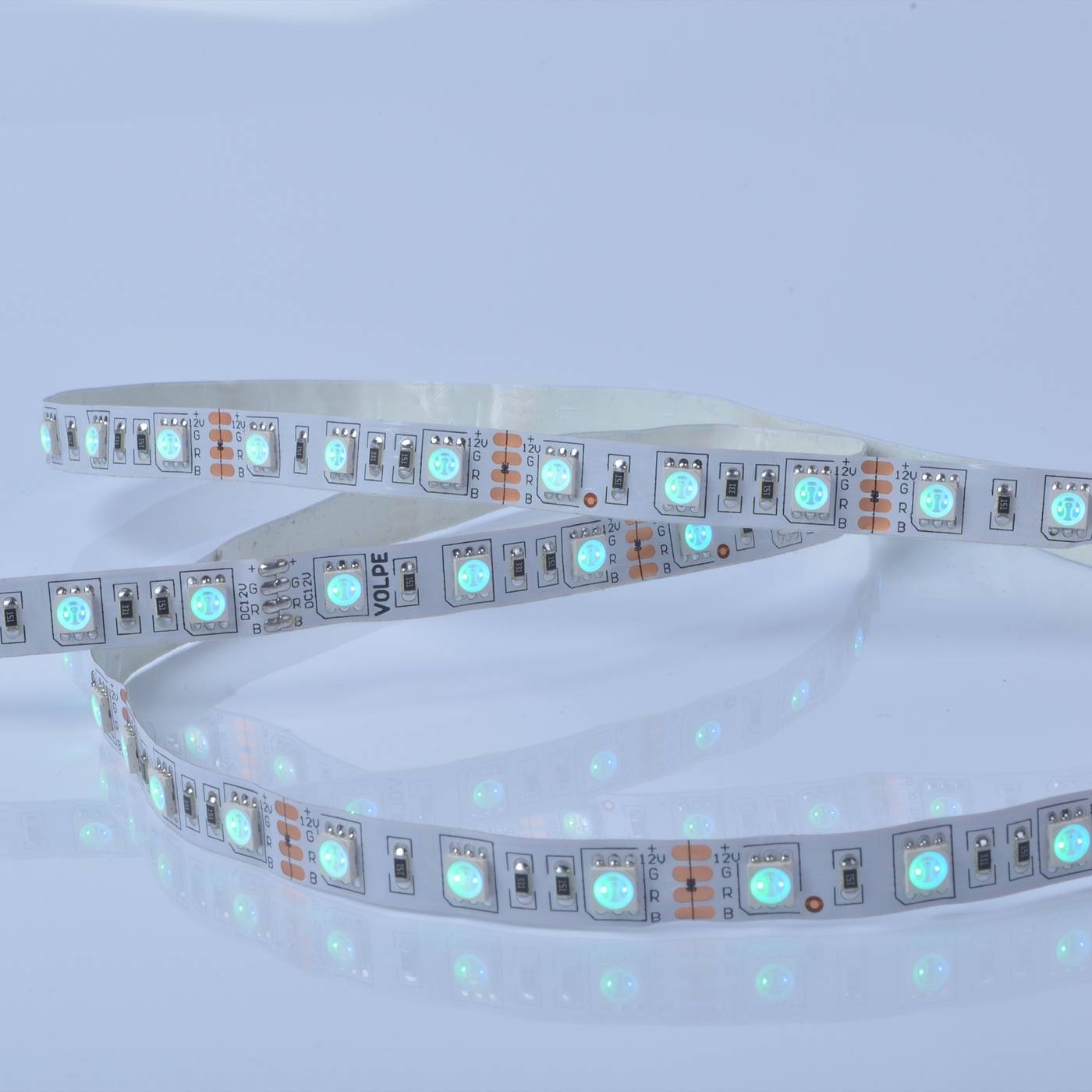 LED лента Volpe Uls-q221 ULS-Q221 5050-60LED/m-IP20-3M-RGB RRP36C24 Комплект светодиодной ленты с адаптером и контроллером
