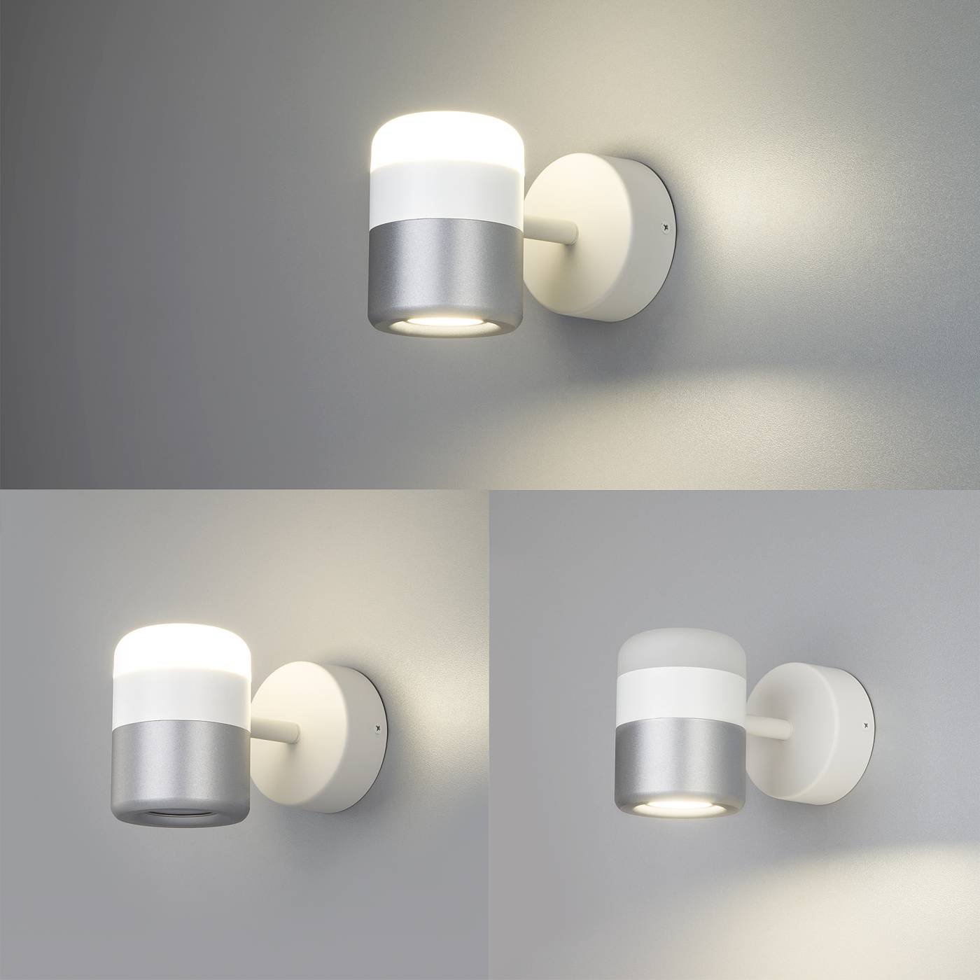 20165/1 LED белый/серебро Светильник спот Eurosvet Oskar 20165/1 LED белый/серебро 9W