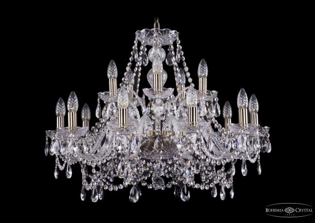 1411/10+5/240 Pa Подвесная хрустальная люстра 1411 Bohemia 1411/10+5/240 Pa