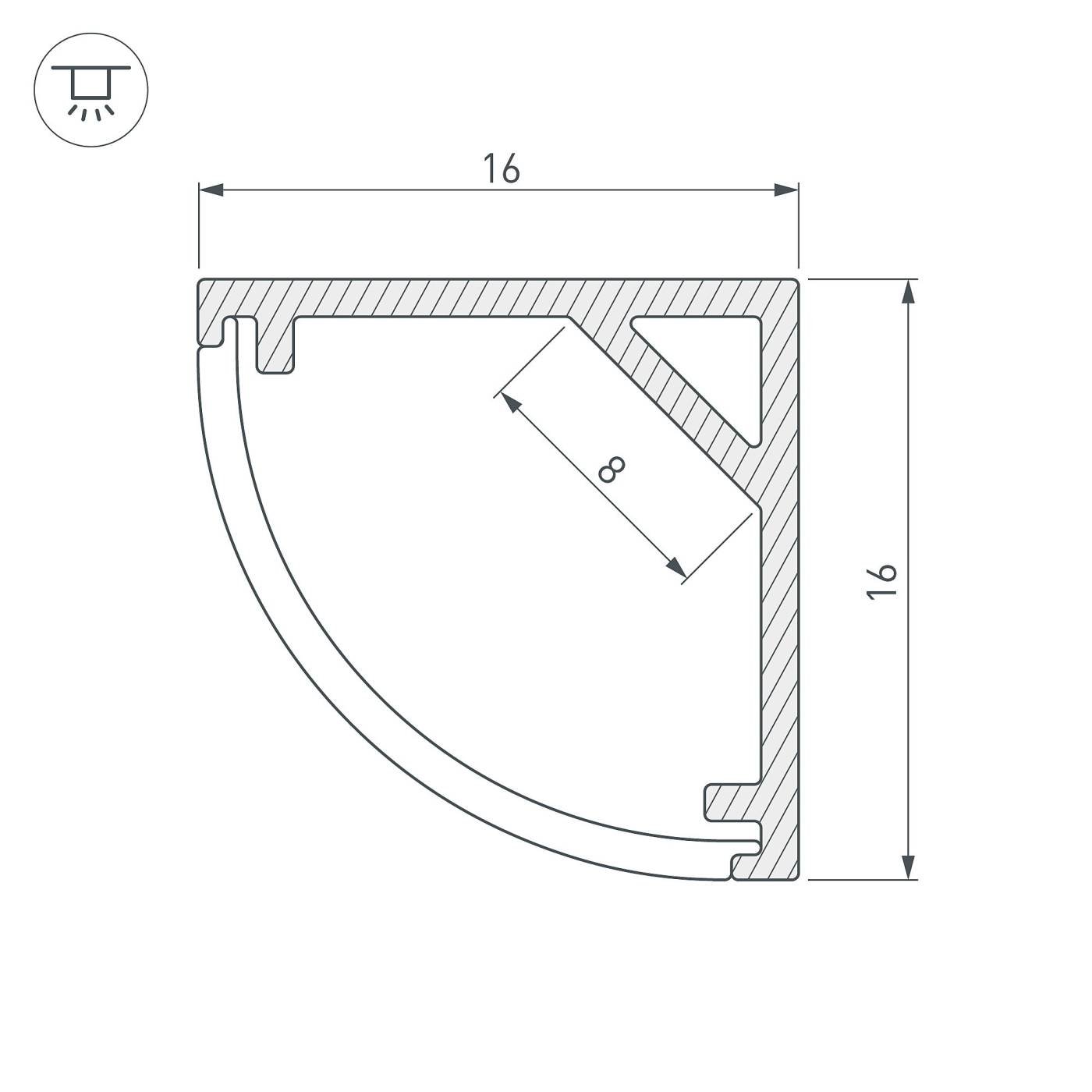 Профиль Arlight Sl-Kant 036843