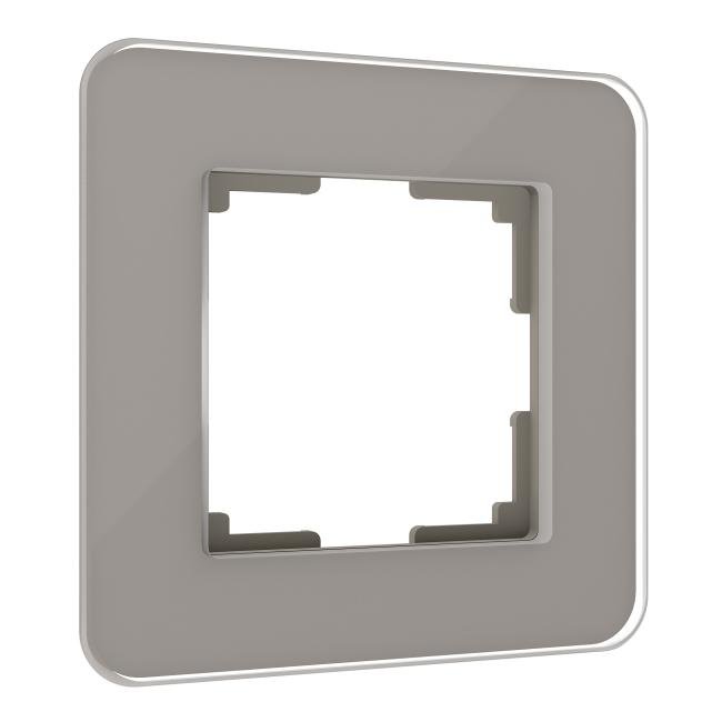 Рамка Werkel Elite дымчатый W0012417/ Рамка на 1 пост Elite (дымчатый, стекло)
