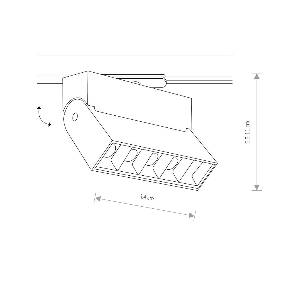 7621 Трековый светильник Nowodvorski Profile Focus Led 7621