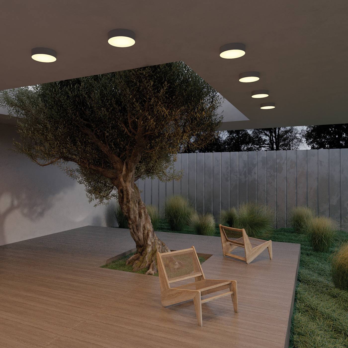 O431CL-L30B3K Уличный потолочный светильник Maytoni Zon IP O431CL-L30B3K