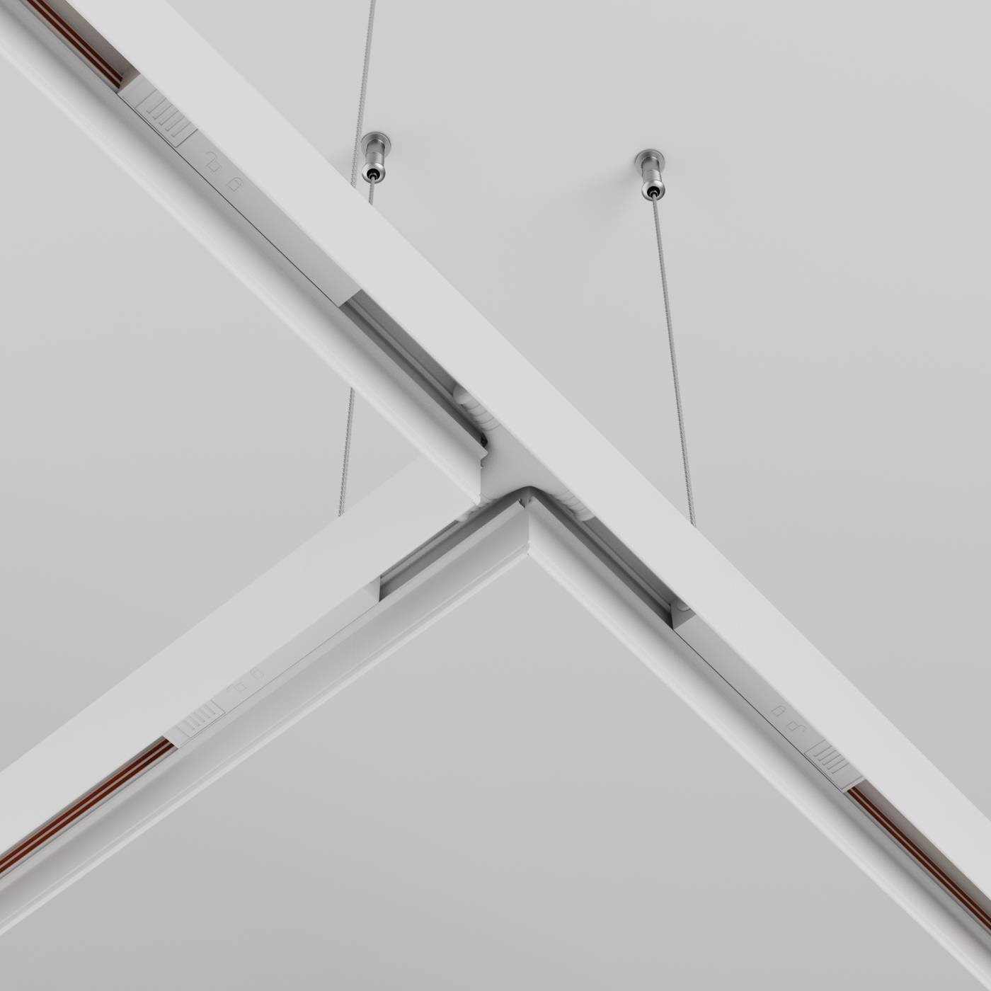 Коннектор питания Т-образный Exility белый Maytoni Accessories For Tracks Exility TRA034CWT-42W