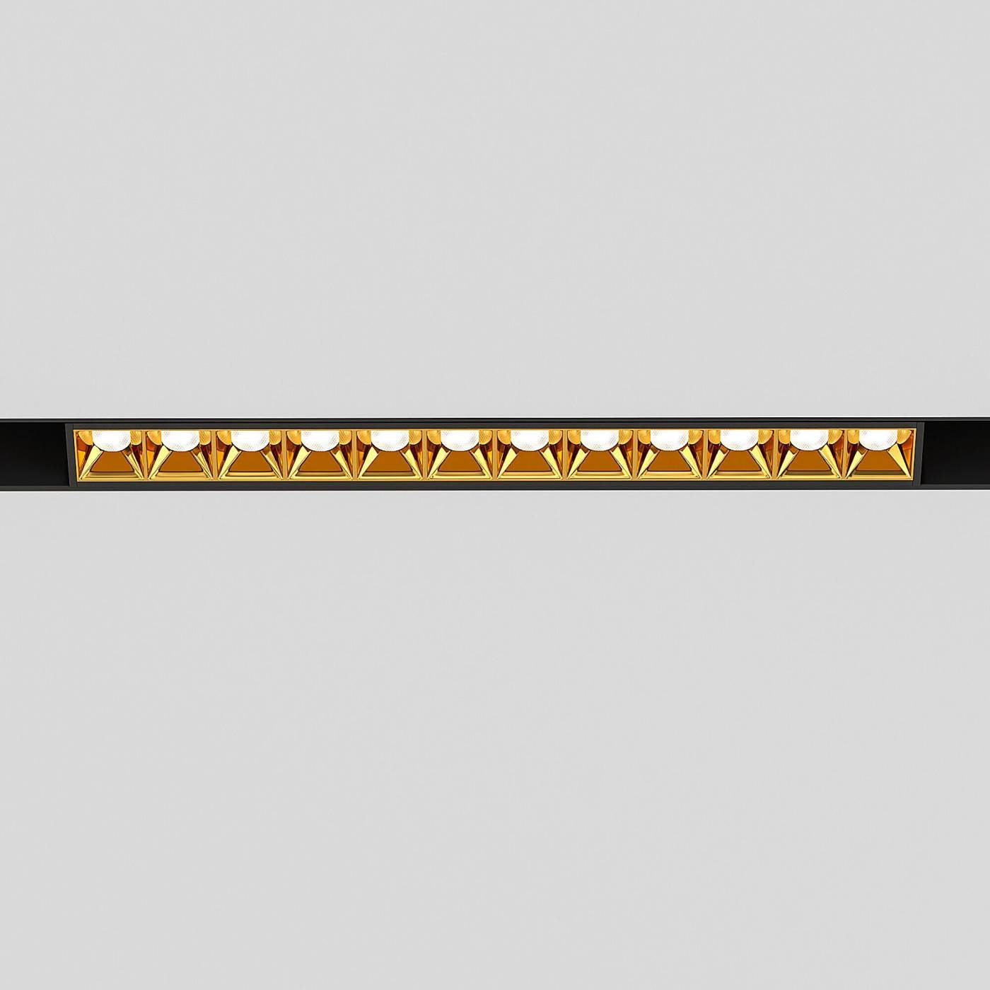 Трековый светильник Elektrostandard Slim Magnetic Slim Magnetic Трековый светильник 12W 4000K Artas (чёрный/золото) 85103/01