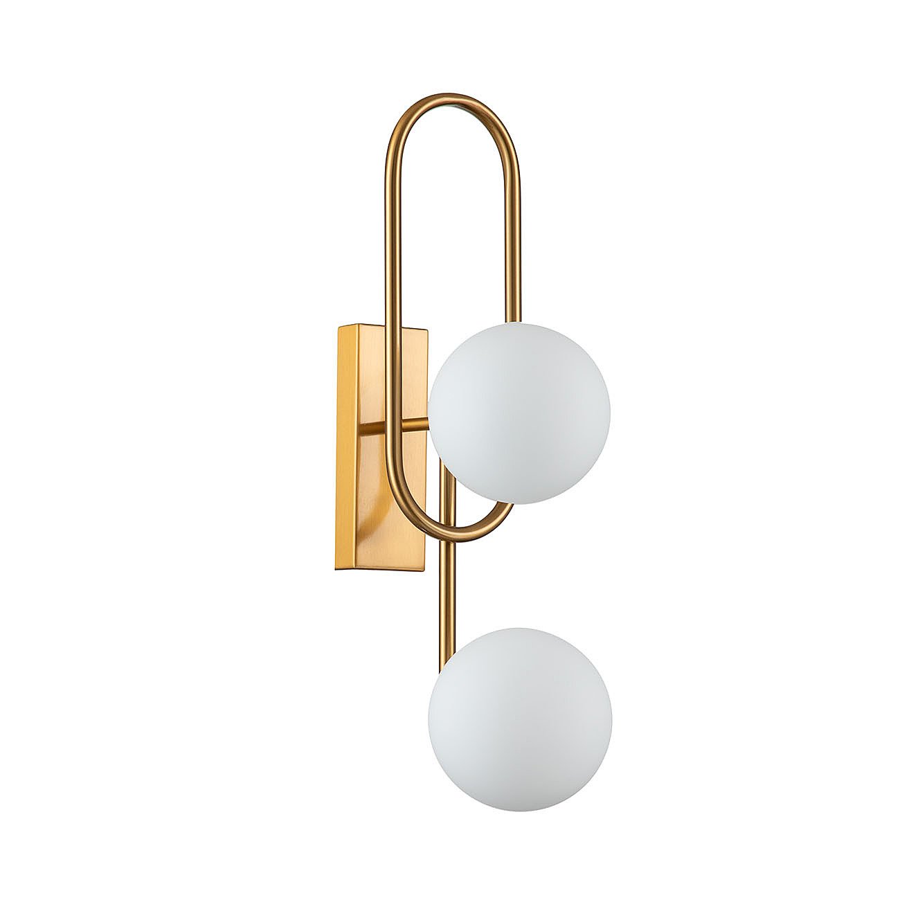 V000151 Настенное бра Indigo Opaco 11015/2W Brass V000151