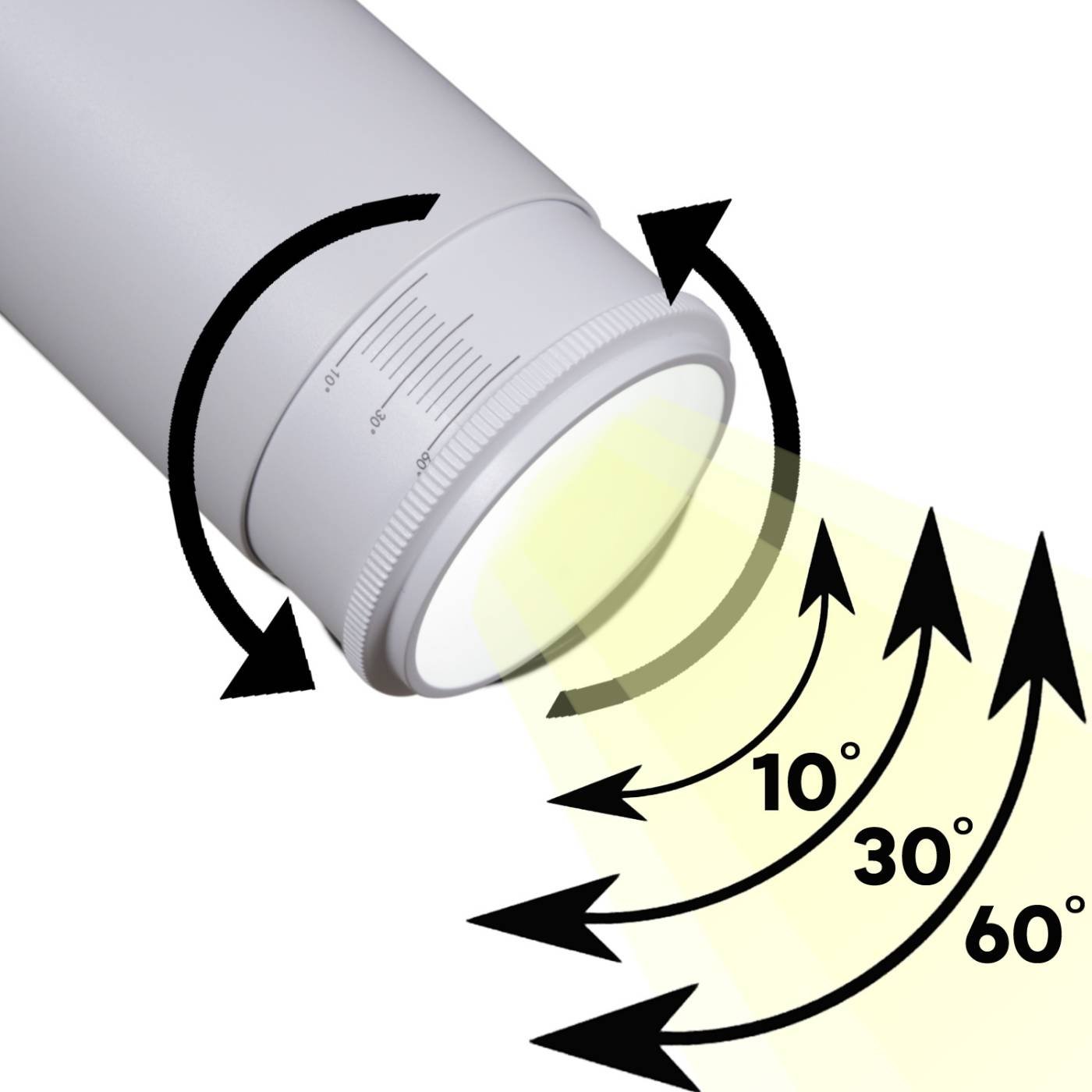 Трековый светильник Reluce 06650-9.3-LED10/20/30W CCT WT